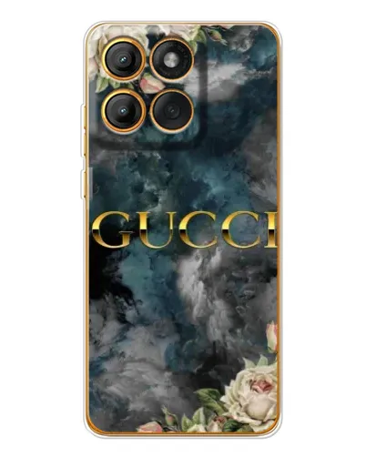 Чехол для Motorola MOTO G86 с картинкой «Абстрактные цветы Gucci» Чехол для Motorola MOTO G86 с картинкой «Абстрактные цветы Gucci»