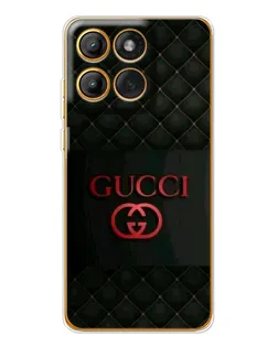 Чехол для Motorola MOTO G86 с картинкой «Gucci — стеганый черный»