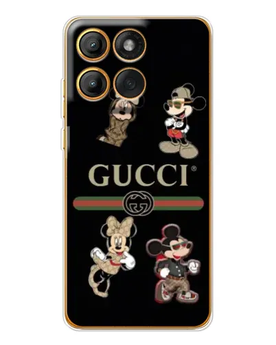 Чехол для Motorola MOTO G86 с картинкой «Gucci — герои Disney и монограмма» Чехол для Motorola MOTO G86 с картинкой «Gucci — герои Disney и монограмма»