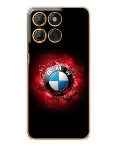 Чехол для Motorola MOTO G86 с картинкой «Логотип BMW — вспышка»