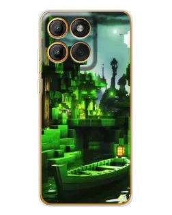 Чохол для Motorola MOTO G86 з картинкою «Minecraft лісовий пейзаж» Чохол для Motorola MOTO G86 з картинкою «Minecraft лісовий пейзаж»