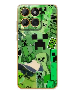 Чохол для Motorola MOTO G86 з картинкою «Кріпери Minecraft» Чохол для Motorola MOTO G86 з картинкою «Кріпери Minecraft»