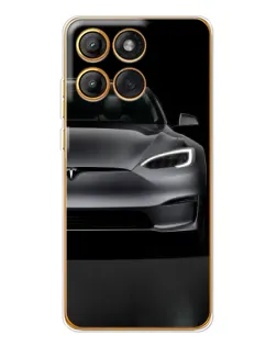 Чехол для Motorola MOTO G86 с картинкой «Tesla Model S Look»