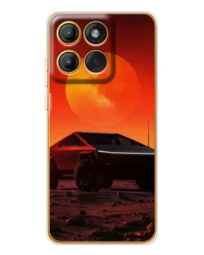 Чехол для Motorola MOTO G86 с картинкой «Cybertruck на Марсе» Чехол для Motorola MOTO G86 с картинкой «Cybertruck на Марсе»