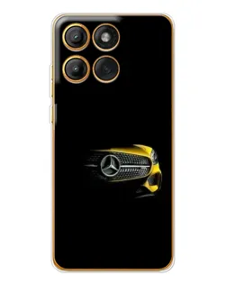 Чехол для Motorola MOTO G86 с картинкой «Mercedes — ретро стиль»