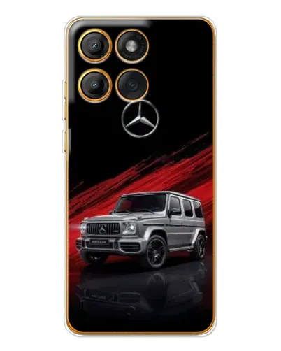 Чехол для Motorola MOTO G86 с картинкой «Mercedes G-Class красный»