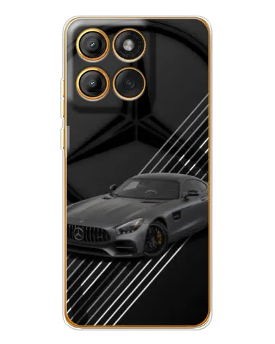 Чехол для Motorola MOTO G86 с картинкой «Mercedes AMG — графика»