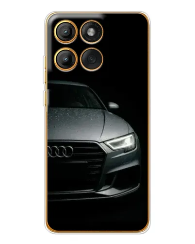 Чехол для Motorola MOTO G86 с картинкой «Audi — детализация кузова»