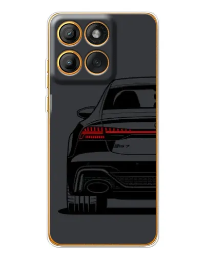 Чехол для Motorola MOTO G86 с картинкой «Задняя часть Audi — арт»