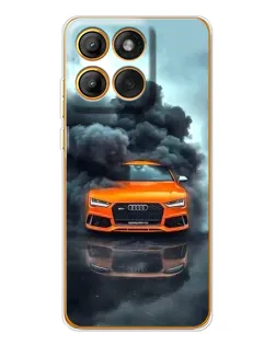 Чехол для Motorola MOTO G86 с картинкой «Audi в облаках дыма» Чехол для Motorola MOTO G86 с картинкой «Audi в облаках дыма»