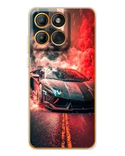 Чехол для Motorola MOTO G86 с картинкой «Lamborghini красный дым» Чехол для Motorola MOTO G86 с картинкой «Lamborghini красный дым»