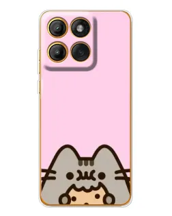 Чехол для Motorola MOTO G86 с картинкой «Pusheen и печенье» Чехол для Motorola MOTO G86 с картинкой «Pusheen и печенье»