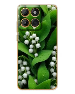 Чехол для Motorola MOTO G86 с картинкой «Ландыши в зелени»