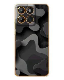 Чехол для Motorola MOTO G86 с картинкой «Темный абстрактный камуфляж»