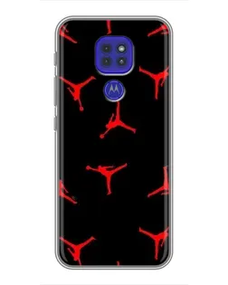 Чехол для Motorola MOTO G9 Play с картинкой «Jordan Red Pattern» Чехол для Motorola MOTO G9 Play с картинкой «Jordan Red Pattern»