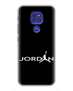 Чехол для Motorola MOTO G9 Play с картинкой «Jordan White Logo» Чехол для Motorola MOTO G9 Play с картинкой «Jordan White Logo»
