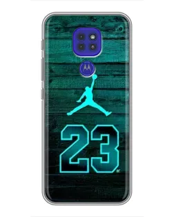 Чехол для Motorola MOTO G9 Play с картинкой «Jordan Cyan 23» Чехол для Motorola MOTO G9 Play с картинкой «Jordan Cyan 23»