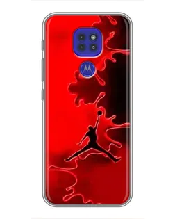 Чехол для Motorola MOTO G9 Play с картинкой «Jordan Red Smoke» Чехол для Motorola MOTO G9 Play с картинкой «Jordan Red Smoke»