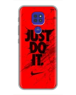 Чехол для Motorola MOTO G9 Play с картинкой «Nike Just Do It» Чехол для Motorola MOTO G9 Play с картинкой «Nike Just Do It»