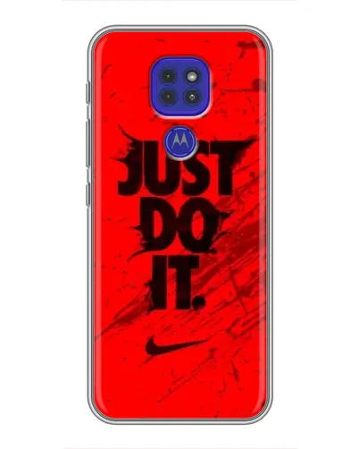 Чехол для Motorola MOTO G9 Play с картинкой «Nike Just Do It» Чехол для Motorola MOTO G9 Play с картинкой «Nike Just Do It»
