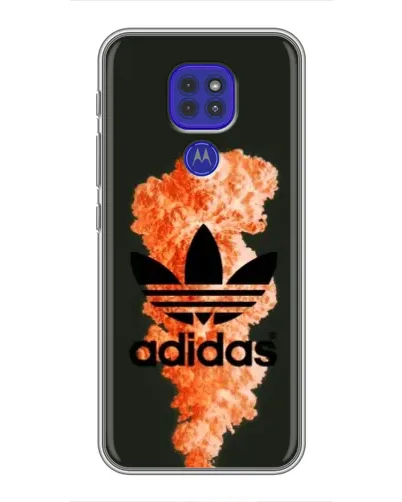 Чехол для Motorola MOTO G9 Play с картинкой «Оранжевый дым Adidas» Чехол для Motorola MOTO G9 Play с картинкой «Оранжевый дым Adidas»