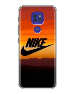 Чехол для Motorola MOTO G9 Play с картинкой «Nike — вечерний горизонт»