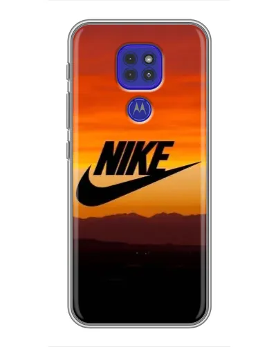 Чехол для Motorola MOTO G9 Play с картинкой «Nike — вечерний горизонт»