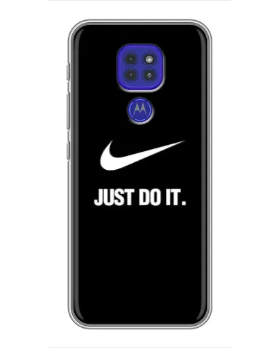 Чехол для Motorola MOTO G9 Play с картинкой «Классический принт Nike»