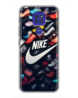 Чехол для Motorola MOTO G9 Play с картинкой «Коллекция кроссовок Nike»