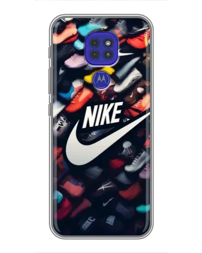 Чехол для Motorola MOTO G9 Play с картинкой «Коллекция кроссовок Nike»