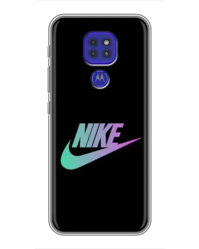 Чехол для Motorola MOTO G9 Play с картинкой «Nike — городская ночь»