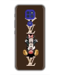 Чехол для Motorola MOTO G9 Play с картинкой «LV и Микки Маус»