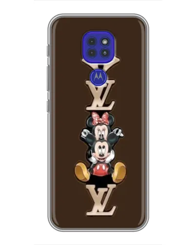 Чехол для Motorola MOTO G9 Play с картинкой «LV и Микки Маус»
