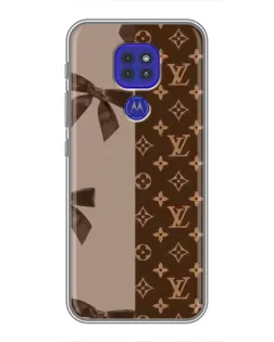 Чехол для Motorola MOTO G9 Play с картинкой «Louis Vuitton — банты»
