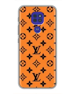 Чехол для Motorola MOTO G9 Play с картинкой «Оранжевый стиль LV»