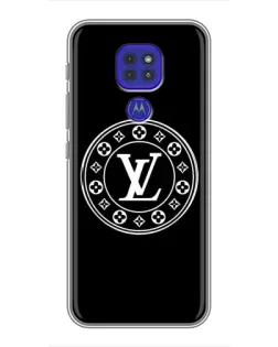 Чехол для Motorola MOTO G9 Play с картинкой «LV — печать стиля»