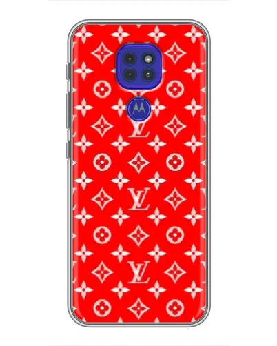 Чехол для Motorola MOTO G9 Play с картинкой «Яркий паттерн LV»