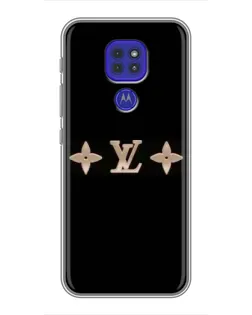 Чехол для Motorola MOTO G9 Play с картинкой «Louis Vuitton — минимализм»