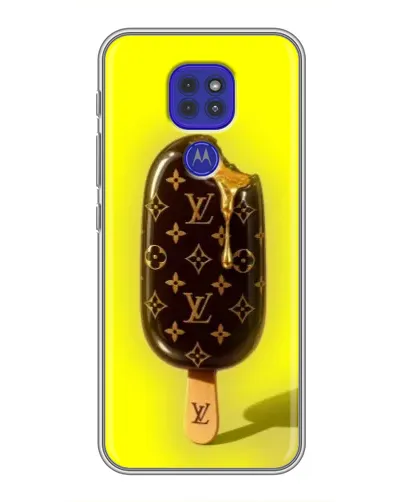 Чехол для Motorola MOTO G9 Play с картинкой «Мороженое от LV»