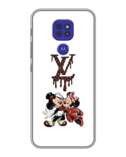 Чехол для Motorola MOTO G9 Play с картинкой «LV и Микки Маус»