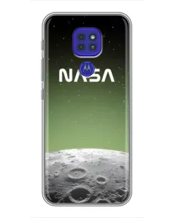 Чехол для Motorola MOTO G9 Play с картинкой «NASA — лунный градиент»
