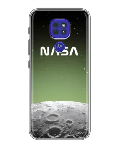 Чехол для Motorola MOTO G9 Play с картинкой «NASA — лунный градиент»