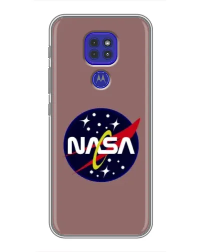 Чехол для Motorola MOTO G9 Play с картинкой «NASA — ретро космос»