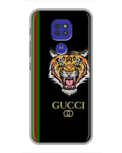 Чехол для Motorola MOTO G9 Play с картинкой «Тигр Gucci»