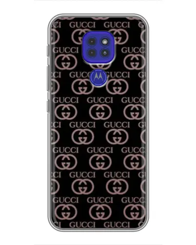 Чехол для Motorola MOTO G9 Play с картинкой «Классическая монограмма Gucci»