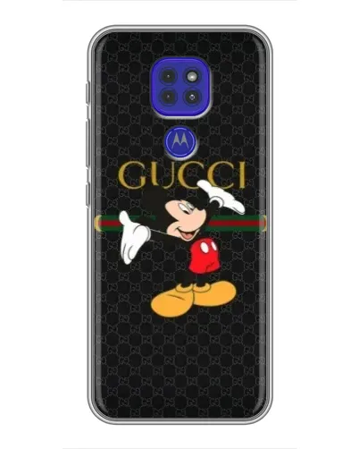 Чехол для Motorola MOTO G9 Play с картинкой «Микки Маус Gucci»