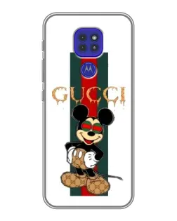 Чехол для Motorola MOTO G9 Play с картинкой «Микки Маус Gucci — полосы» Чехол для Motorola MOTO G9 Play с картинкой «Микки Маус Gucci — полосы»