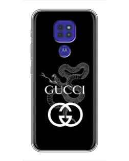 Чехол для Motorola MOTO G9 Play с картинкой «Gucci — серебряная змея» Чехол для Motorola MOTO G9 Play с картинкой «Gucci — серебряная змея»