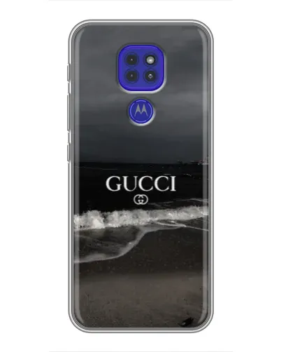 Чехол для Motorola MOTO G9 Play с картинкой «Gucci — морской прибой»