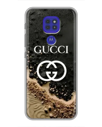 Чехол для Motorola MOTO G9 Play с картинкой «Gucci — песчаные дюны»